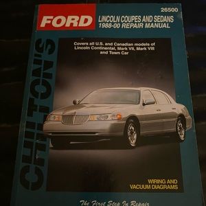 Chilton Ford Lincoln Coupes and Sedans 1988-00 Repair Manual #26500